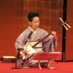 岐阜県邦楽三曲会第43回定期演奏会、地歌・作物「あれ鼠」演奏中